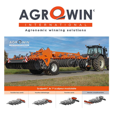 logo & Tracteur Scalpeur modulable Agrowin Scalpwin
