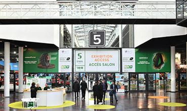 Entrance to Hall 5 of the SIMA exhibition