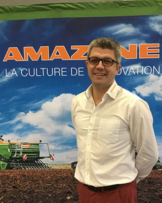 Portrait of Olivier Groué, Director of Communications and Sales Promotion at Amazone